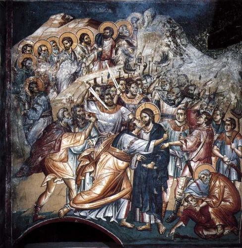 Judas verraad Ochrid 1259 fresco.jpg