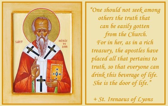 tekst ireneus van Lyon