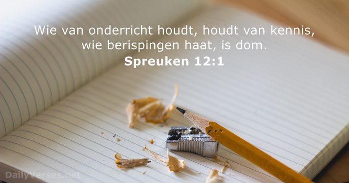bijbelvers spreuken-12-1