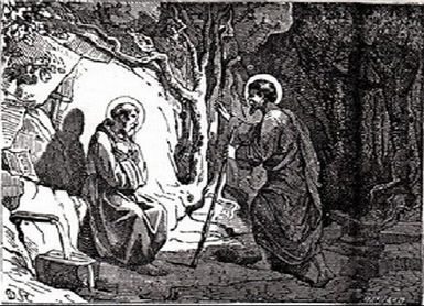 Lupicinos met zijn broerRomanus