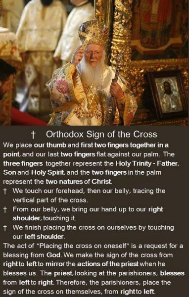 PATRIARCH BARTHOLOMEUS HET KRUISTEKEN...