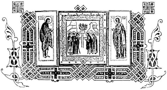 border met iconen russisch