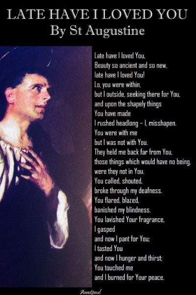 AUGSTINUS LAAT HEB IK U BEMIND