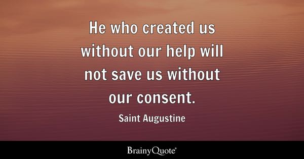 Hij die ons zonder hulp heeft geschapen...