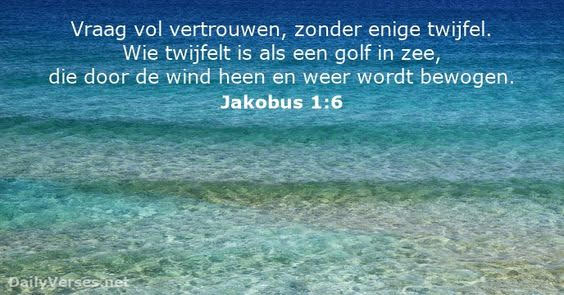 tekst bijbel Jacobus1,6